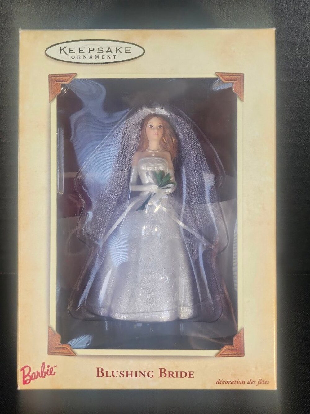 Hallmark Barbie Blushing Bride 2002 Porcelain Christmas Ornament QX15323 NIB